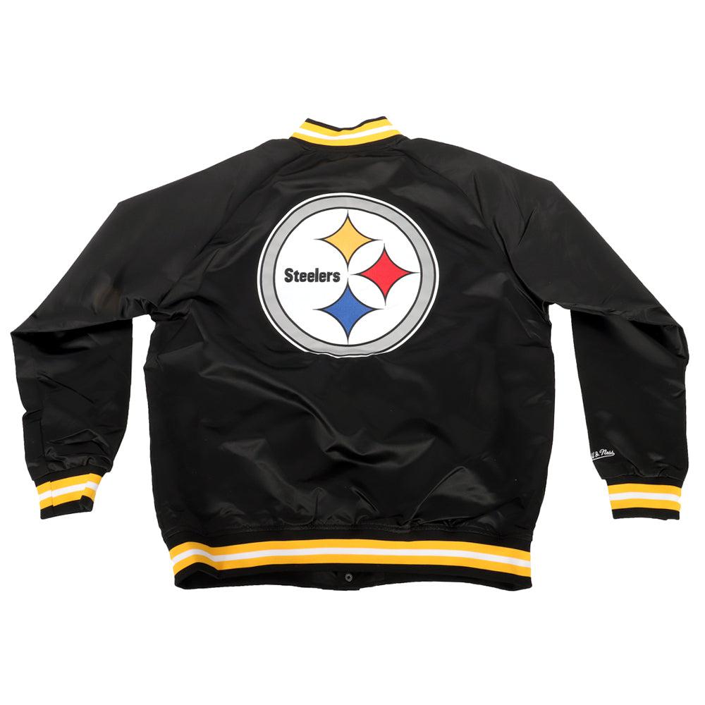 Mitchell & Ness Pittsburgh 2024 Steelers Throwback Bomber Jacket Size XL