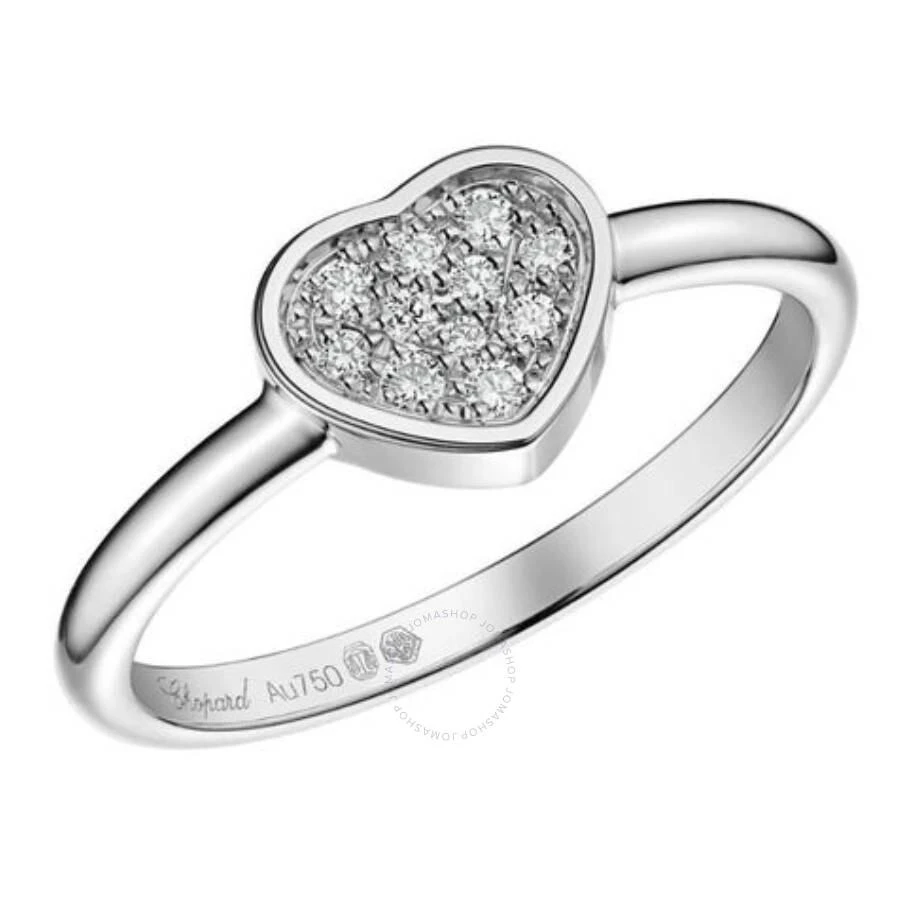 Chopard Happy Hearts 18k White Gold 0.12 CT Diamond Ring 1