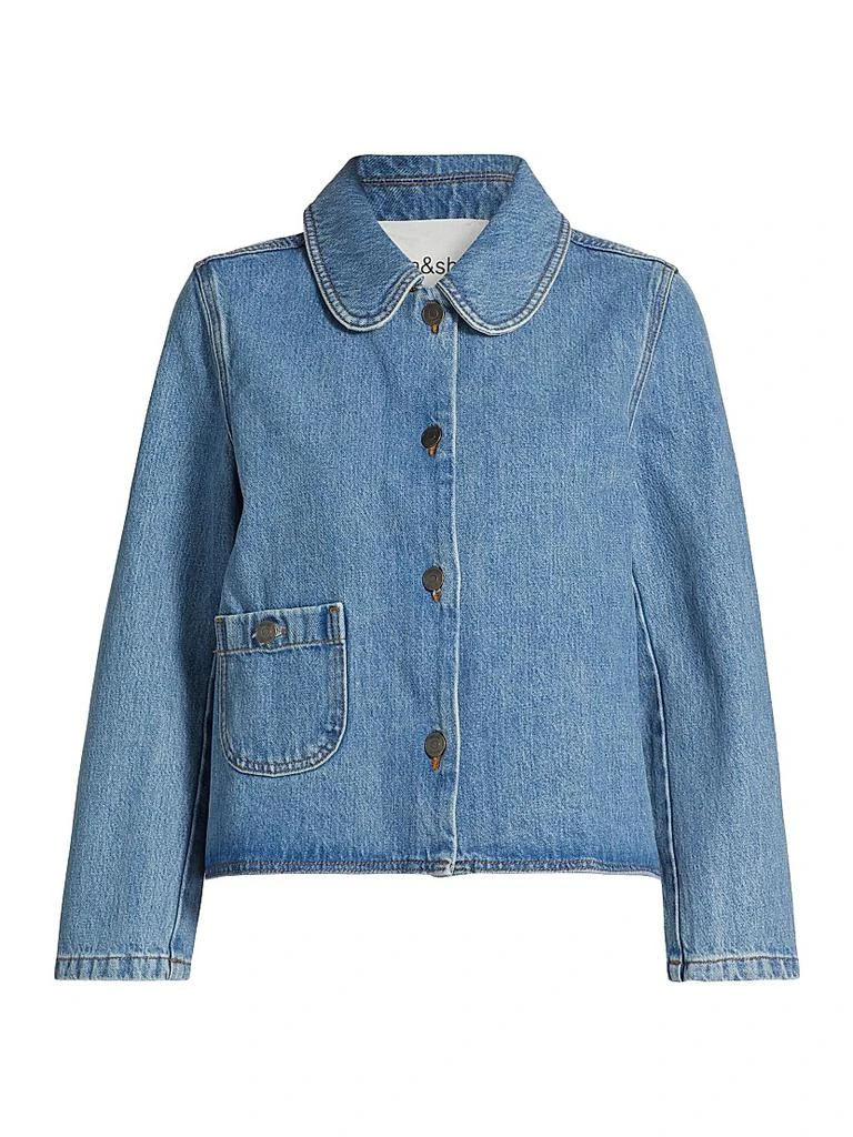 ba&sh Tiny Denim Jacket 1