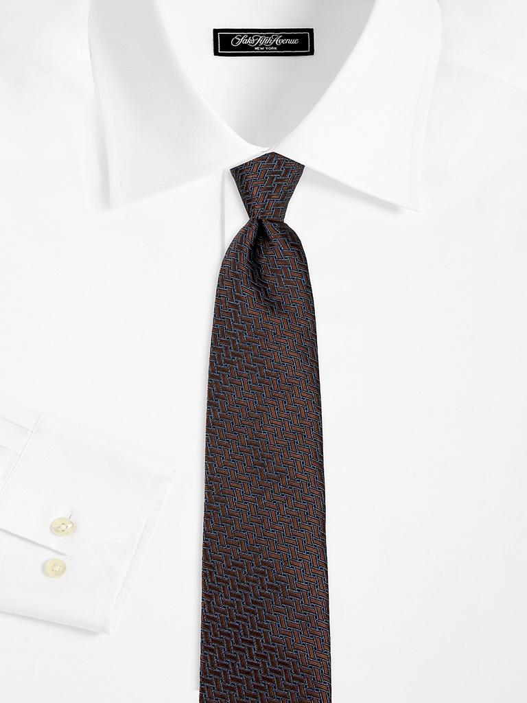Canali Geometric Silk Tie