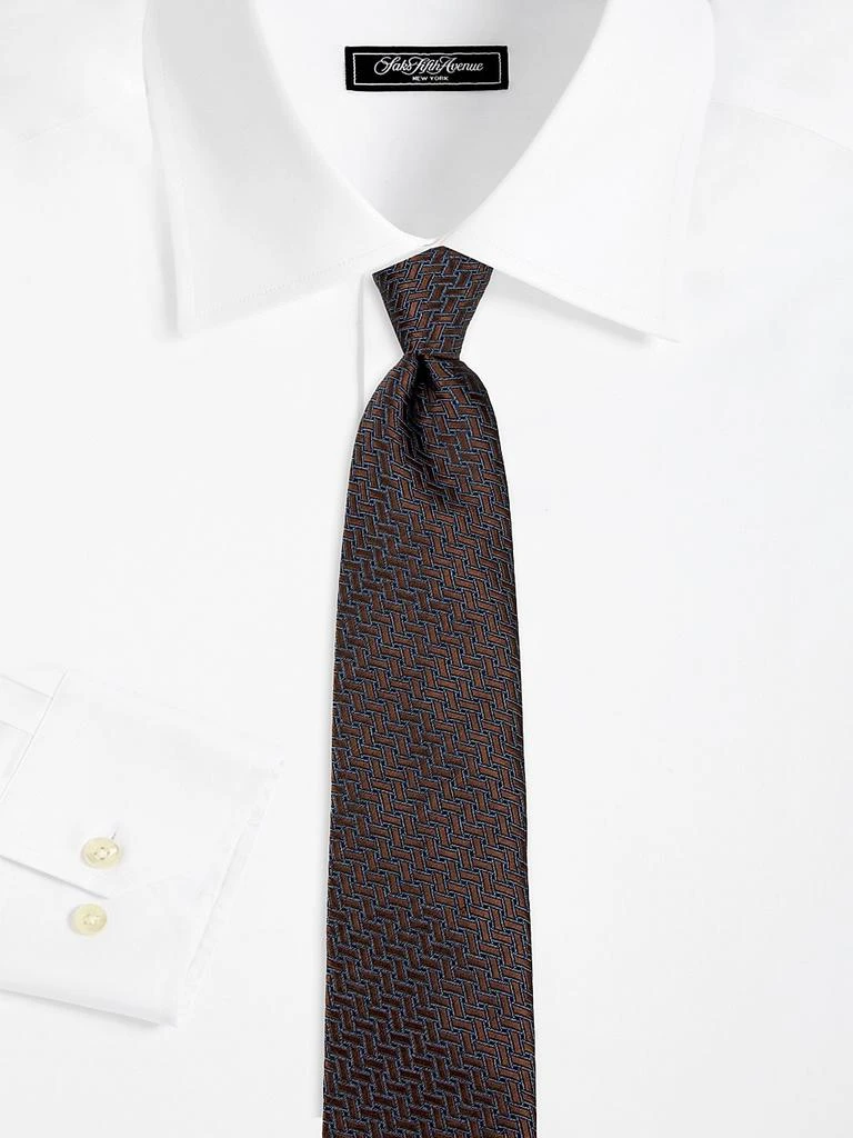 Canali Geometric Silk Tie 2