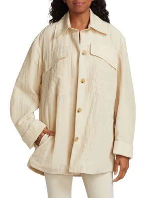 Vince Textured Padded Shirt Jacket 1