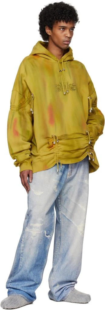 Collina Strada Yellow Rhinestone Hoodie 4