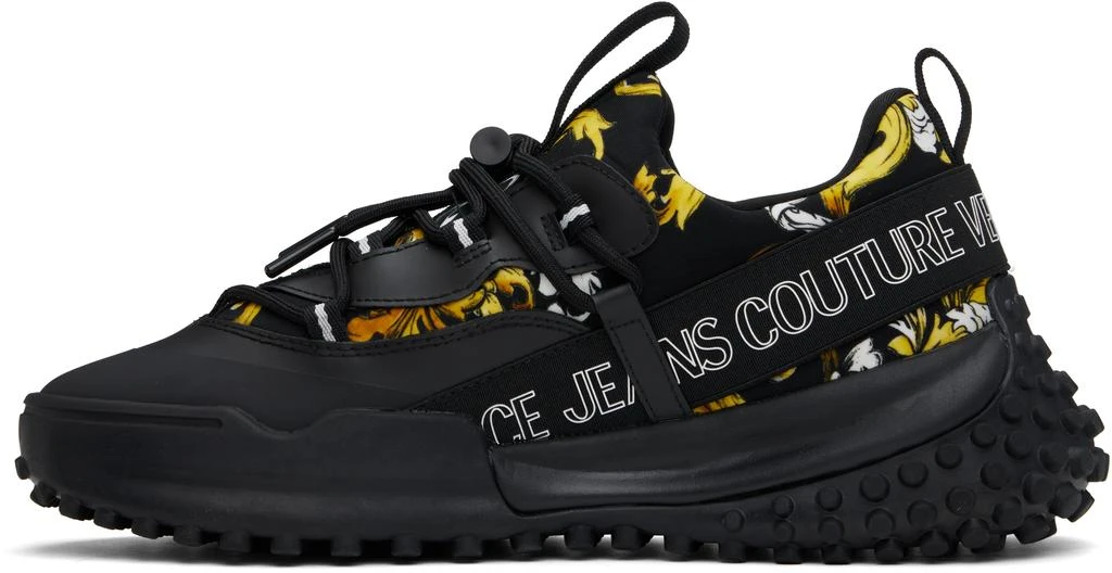 Versace Black & Gold Outline Barocco Hyber Sneakers 3