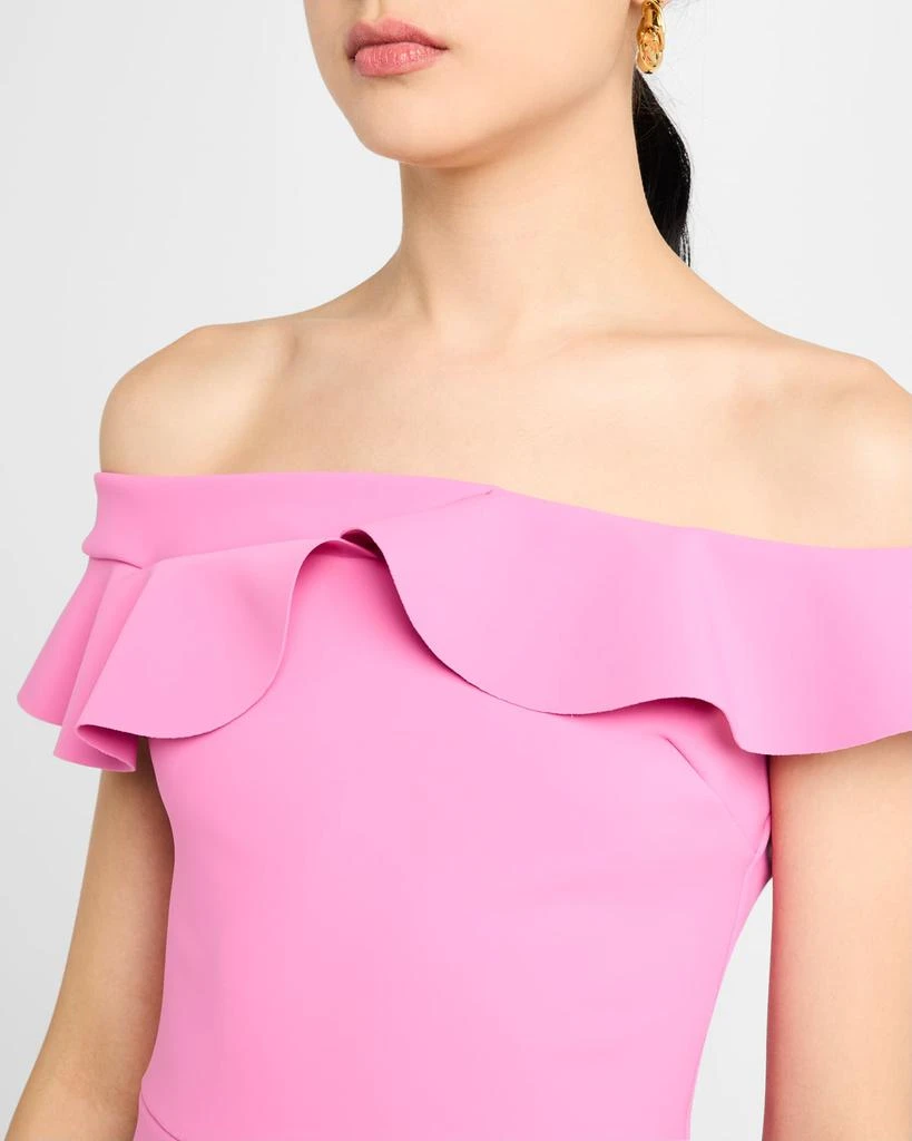 Chiara Boni Nidandre Off-Shoulder Ruffle Midi Dress 5