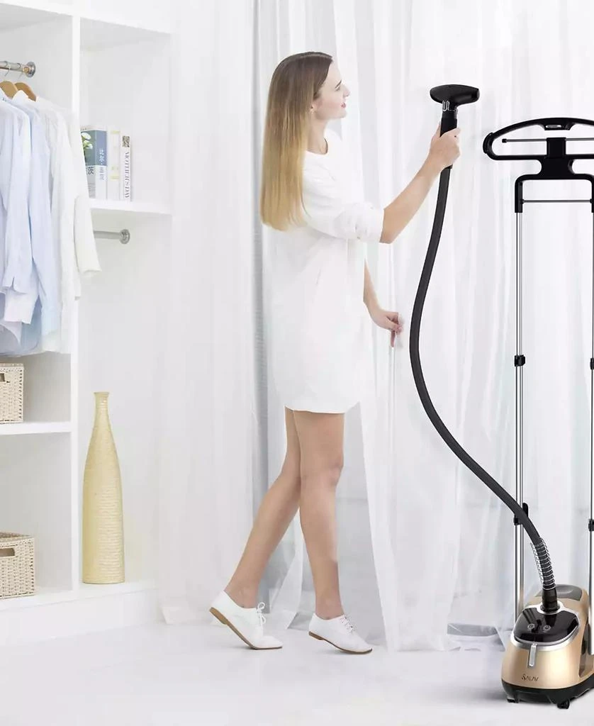 SALAV Professional Garment Steamer with Retractable Power Cord and Foot Pedal Control, GS49-DJ 7