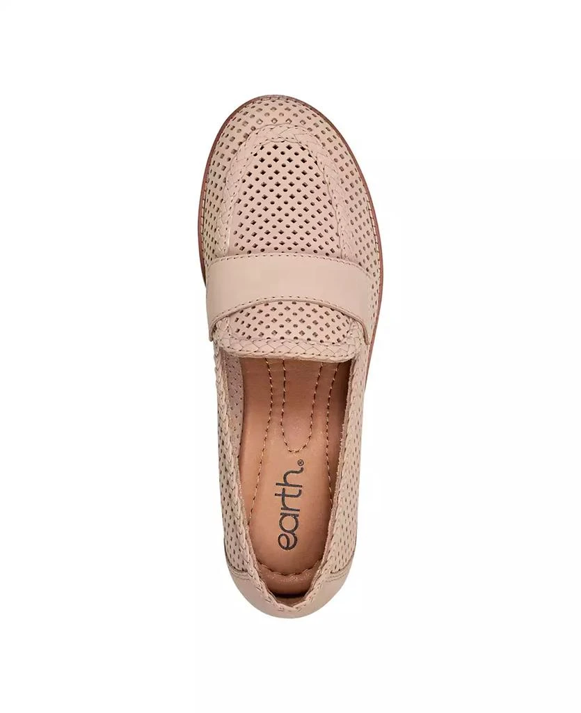 Earth Women's Evvie Perforated Leather Slip-On Loafers 5