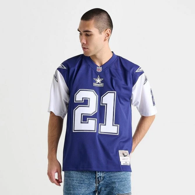Mitchell and Ness Men's Mitchell & Ness Deion Sanders Dallas Cowboys NFL Legacy Football Jersey 4