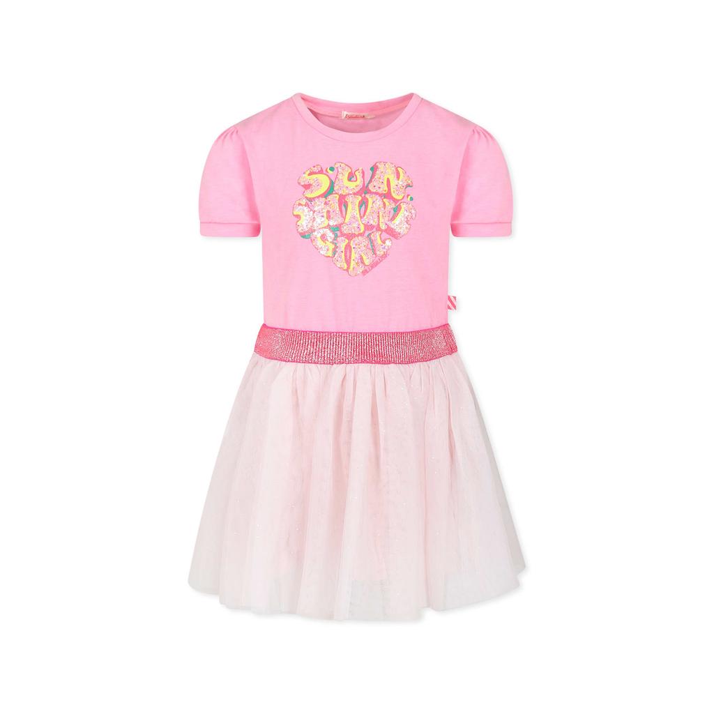 Billieblush Pink Dress For Girl With Hearts