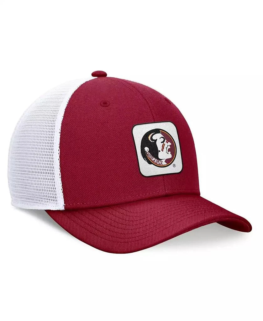 NIKE Men's Garnet/White Florida State Seminoles Legacy Rise Mascot Trucker Adjustable 2