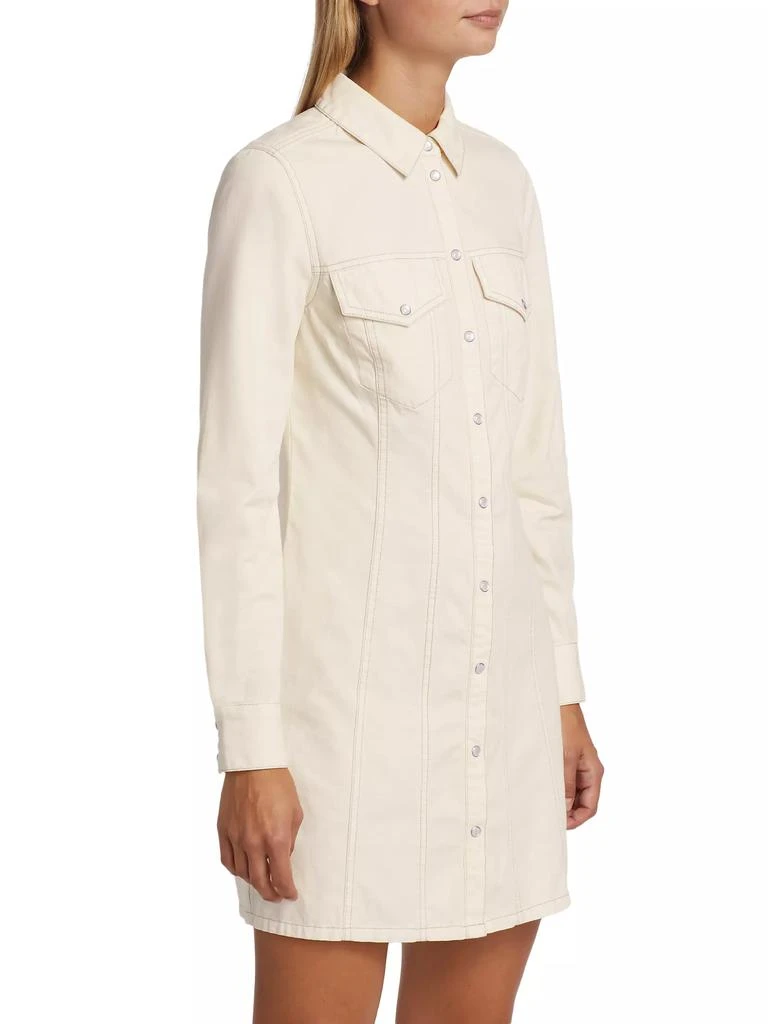 VERONICA BEARD Tami Seamed Denim Minidress 4