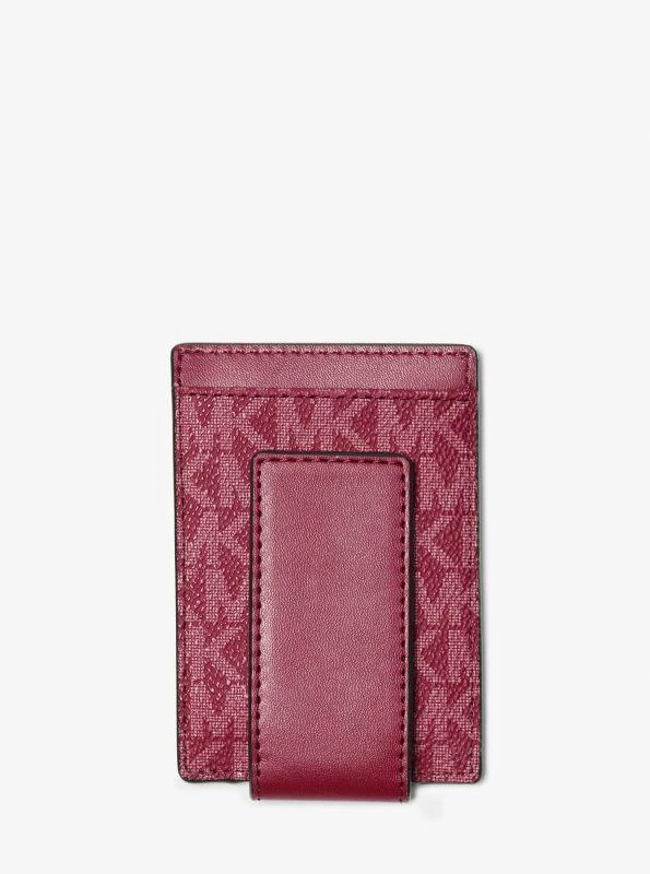 Michael Kors Cooper Signature Logo Money Clip Card Case 2