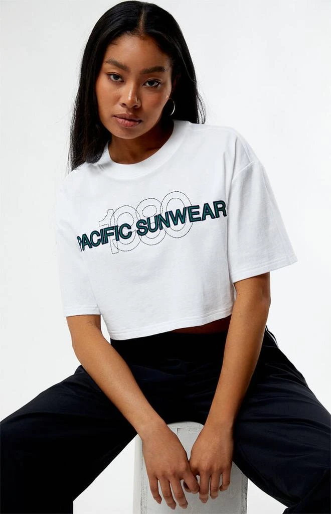 PacSun Pacific Sunwear 1980 Cropped T-Shirt 1