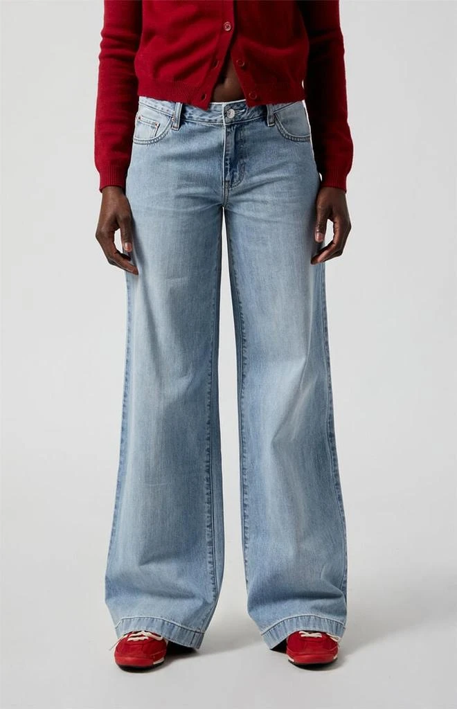 PacSun Casey Low Rise Baggy Jeans Light Indigo 1