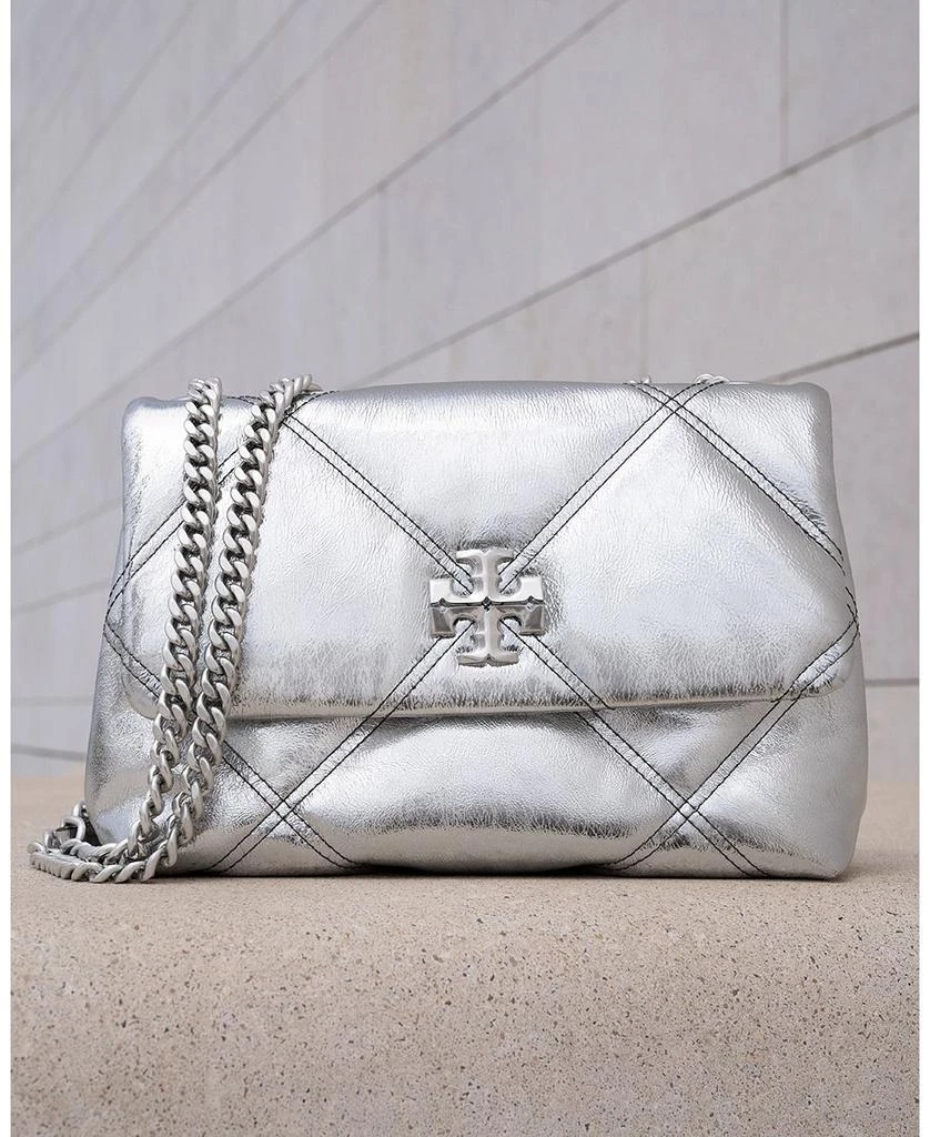 Tory Burch Small Kira Metallic Diamond Quilt Convertible Shoulder Bag 3
