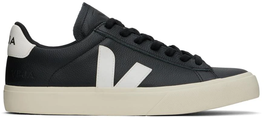 Veja Black Campo Leather Sneakers 1