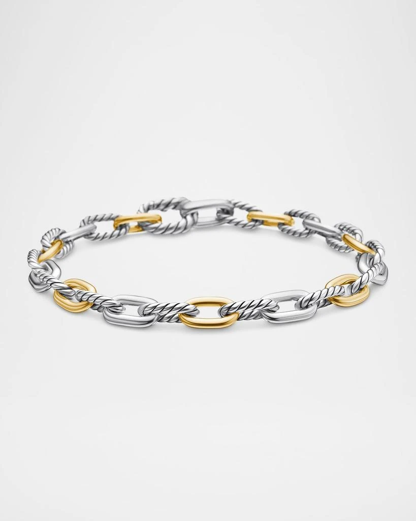 David Yurman DY Madison Chain Bracelet in Silver with 18K Gold, 5.5mm 1