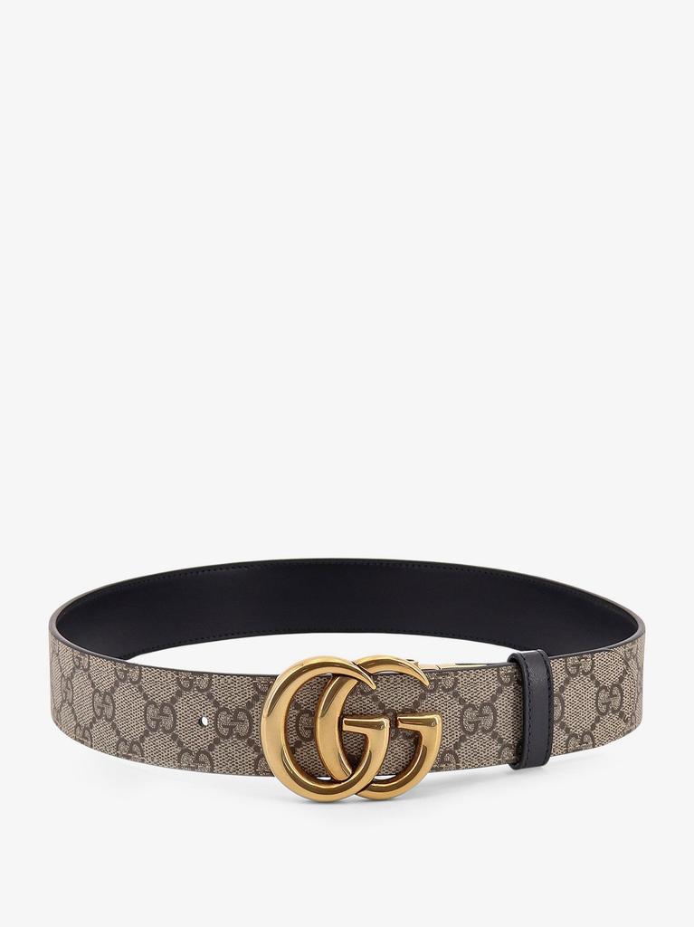 Gucci Leather and Supreme GG fabric reversible belt
