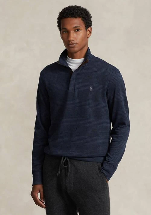 Ralph Lauren Ralph Lauren Printed Double Knit 1 4 Zip Pullover 1
