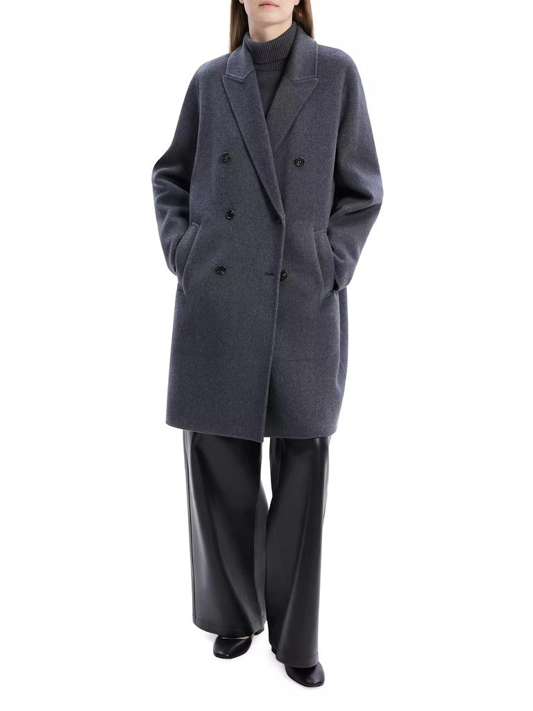 Theory Wool-Blend Double-Breasted Coat 2