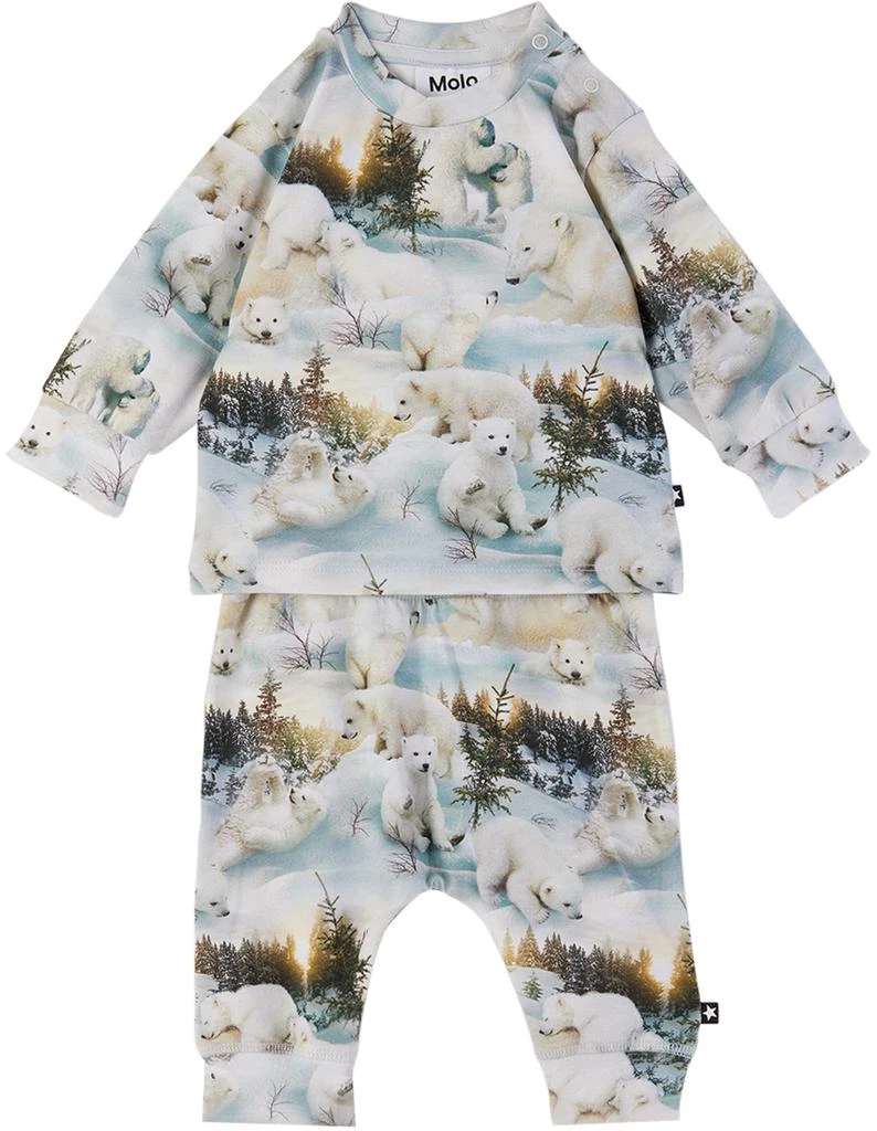 MOLO Baby Gray Eloy Long Sleeve T-Shirt & Sweatpants Set 1