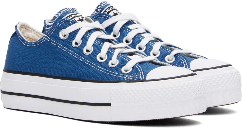 Converse Blue Chuck Taylor All Star Lift Platform Low Top Sneakers 4