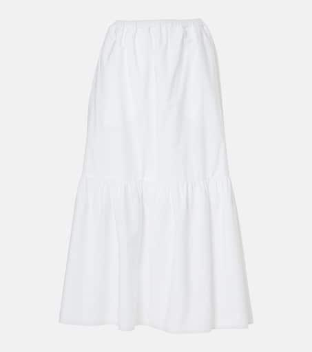 Patou Tiered cotton maxi skirt