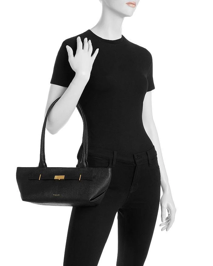 Demellier The New York Embossed Leather Shoulder Bag 2