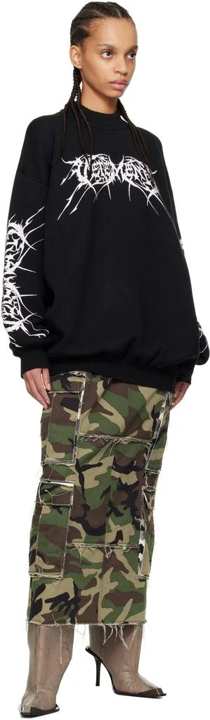 Vetements Black Metal Logos Sweater 4