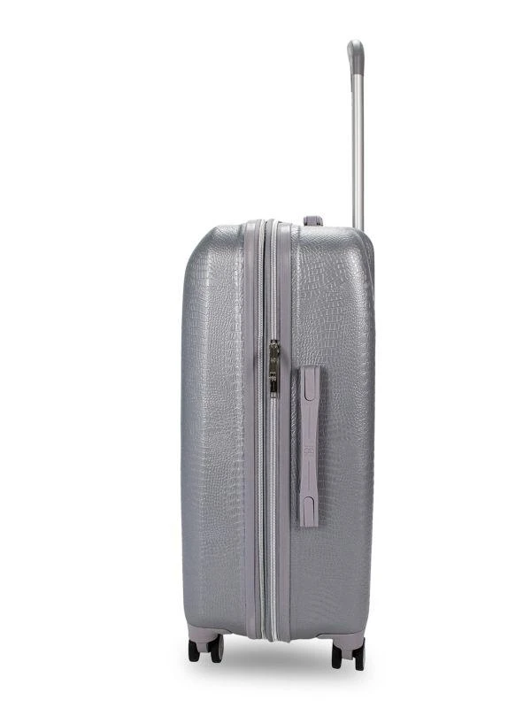 Badgley Mischka 3-Piece Snakeskin-Embossed Spinner Suitcase Set 4