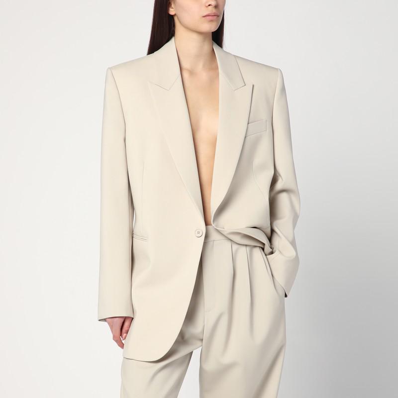 Yves Saint Laurent Cropped Jacket in Cotton Serge - Jackets