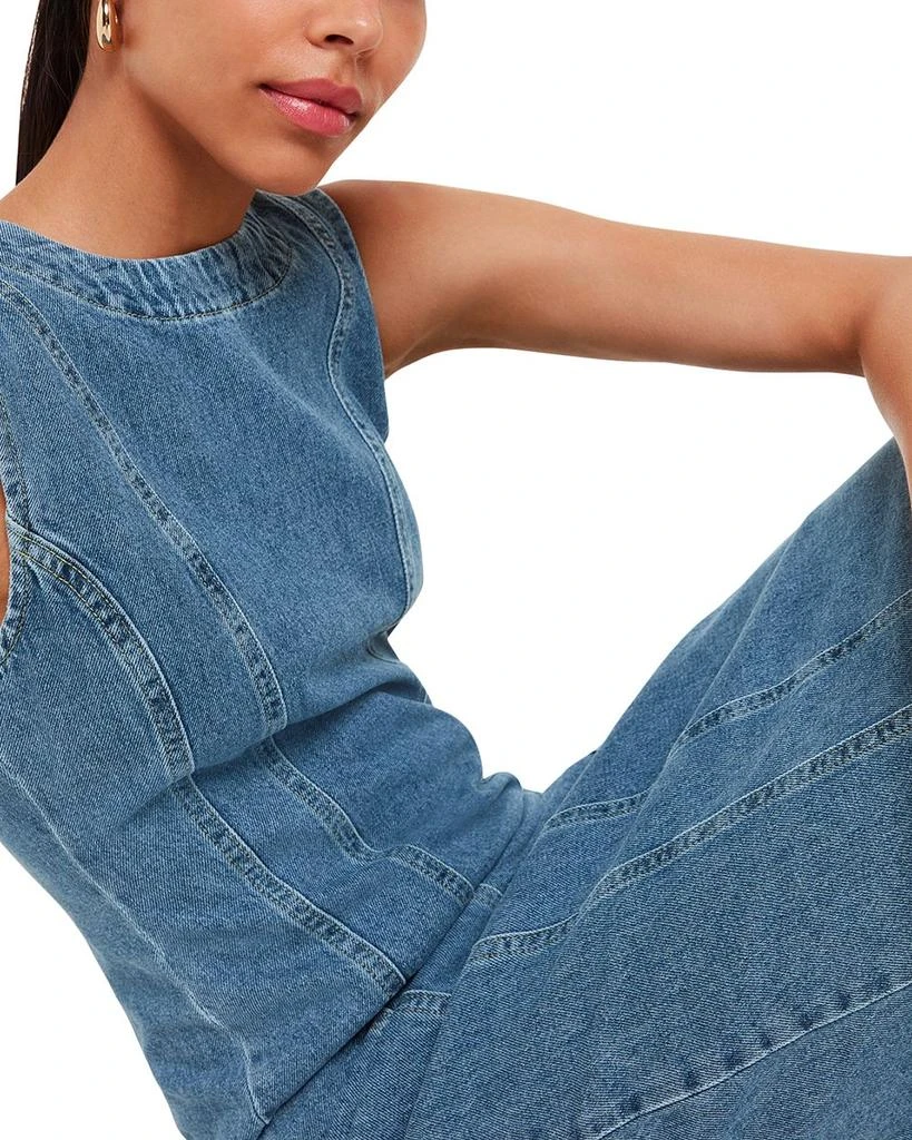Whistles Sleeveless Denim Midi Dress 5