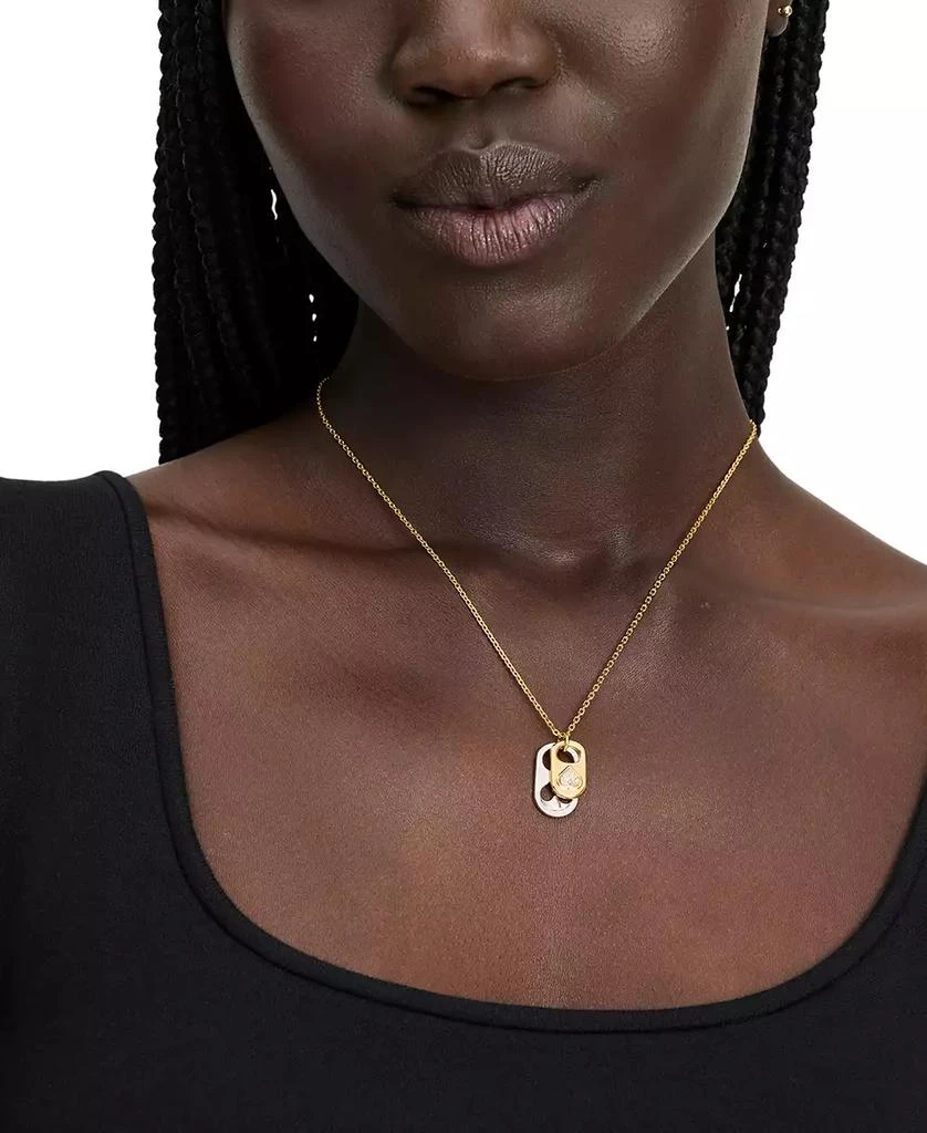 Kate Spade Two-Tone Double Pop Tab Pendant Necklace, 16" + 3" extender 3