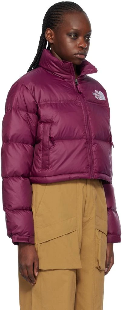 The North Face Purple Nuptse Short Down Jacket 2