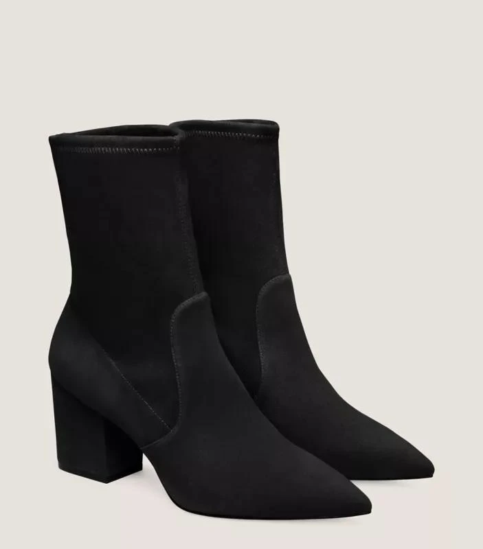 Stuart Weitzman AVENUE 75 BLOCK SOCK BOOTIE 2