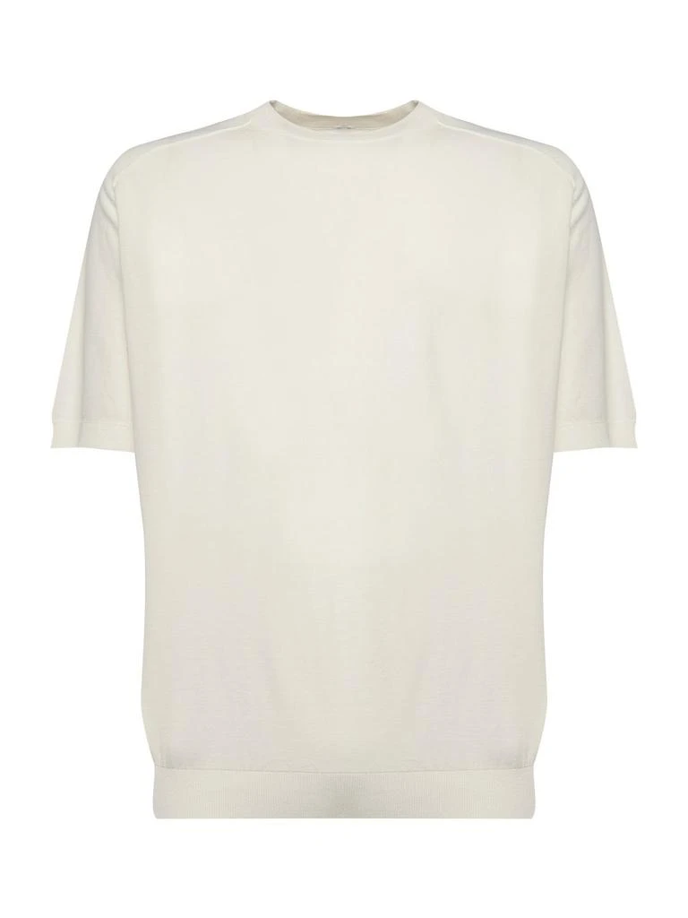 ELEVENTY Eleventy Classic Crewneck Knit Polo 1