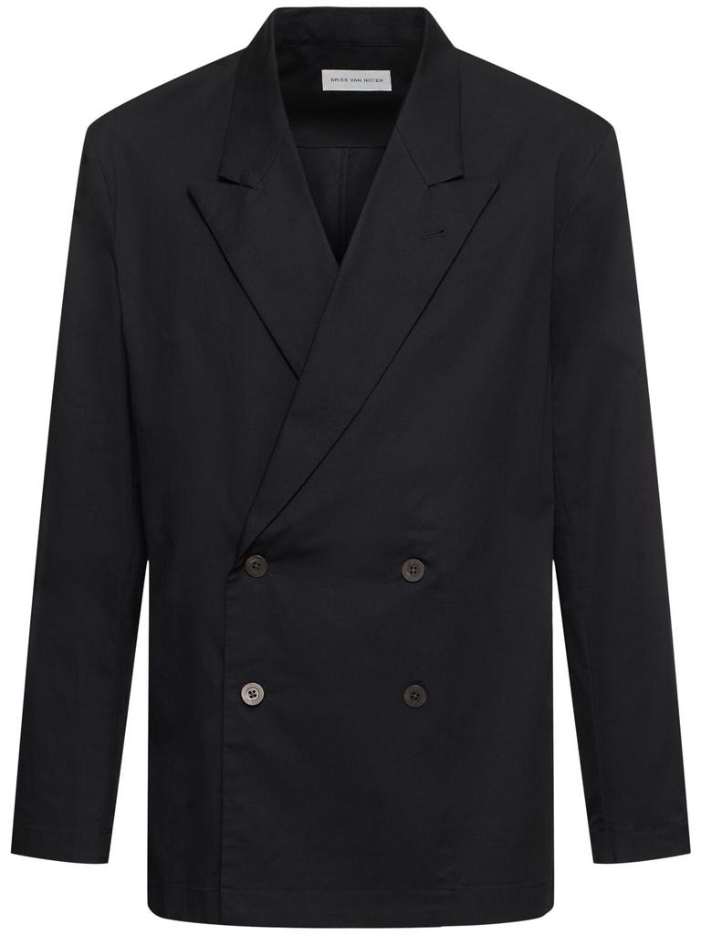 Dries Van Noten Caplans Double Breast Loose Fit Blazer