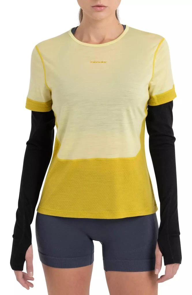 Icebreaker icebreaker Women's 125 ZoneKnit Merino Blend Energy Wind T-Shirt 1