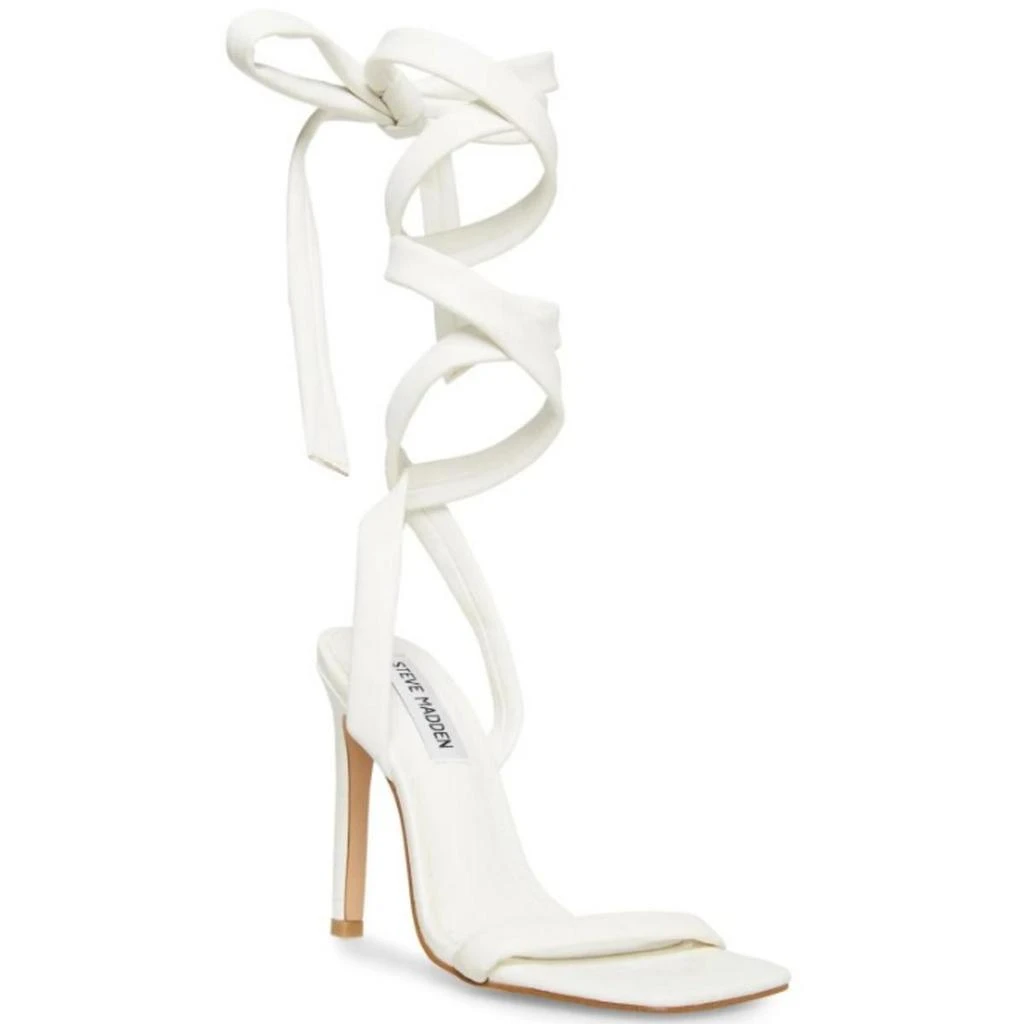 Steve Madden Utilize Womens Faux Leather Wrap Heels 2