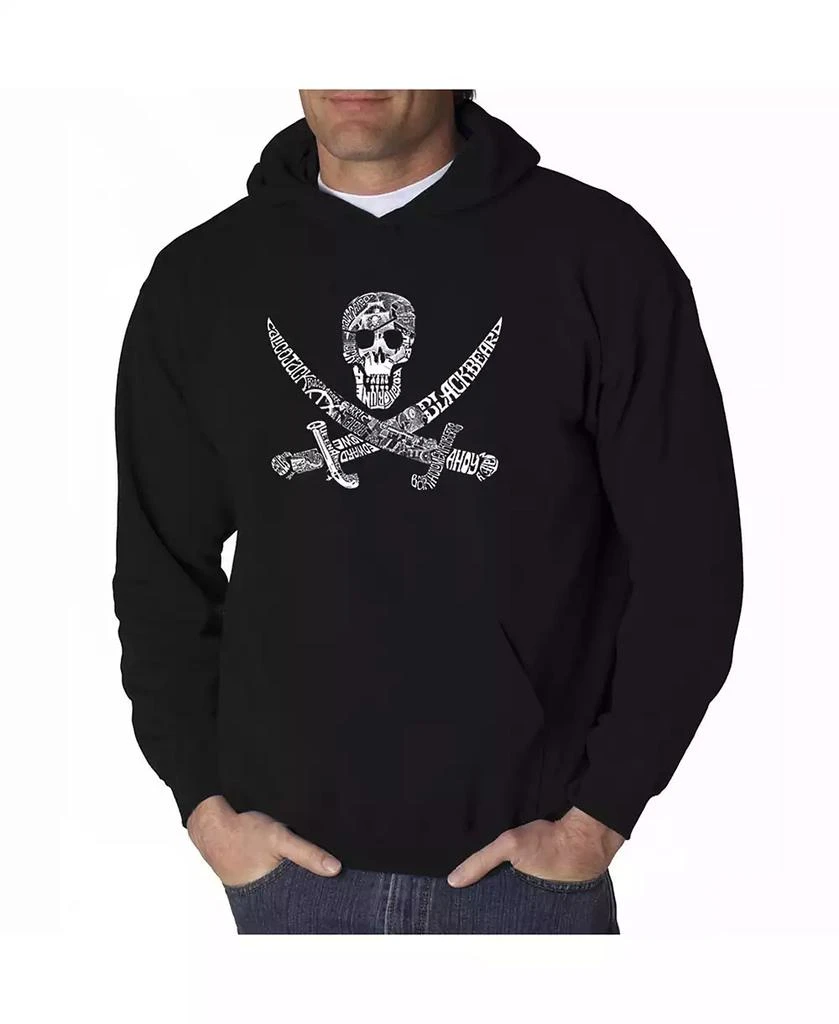 LA Pop Art Men's Word Art Hoodie - Pirate 1