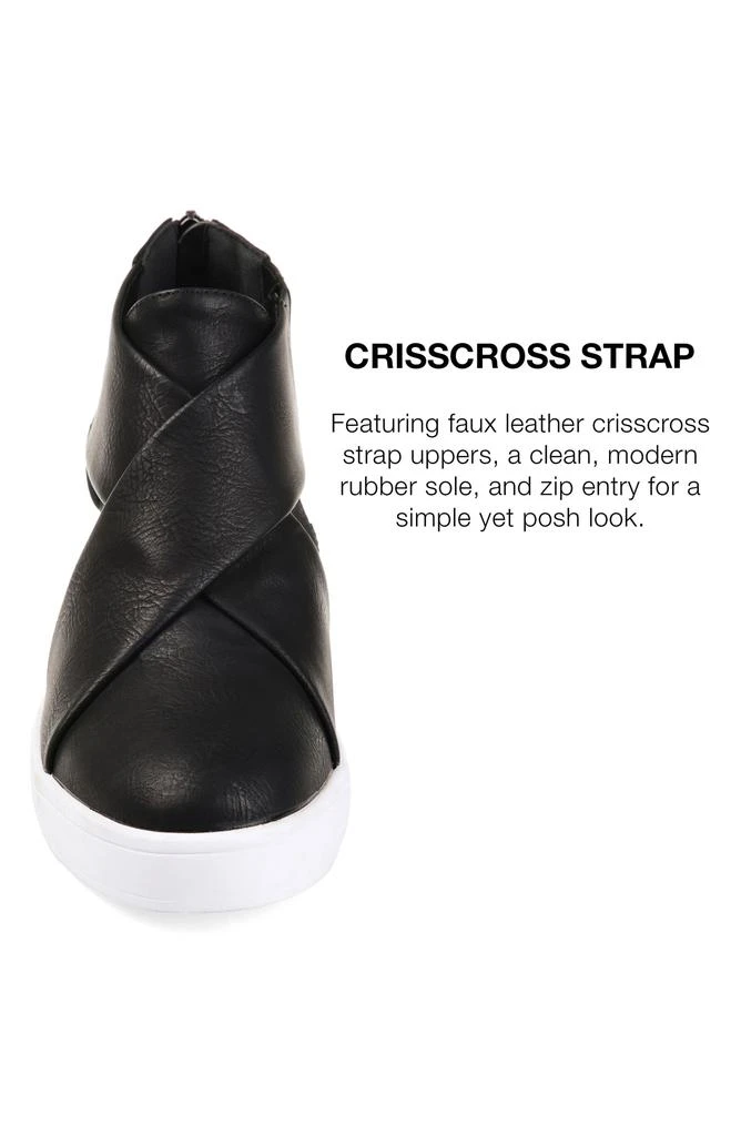 Journee Collection JOURNEE Seena Crossover Platform Wedge Pump 8