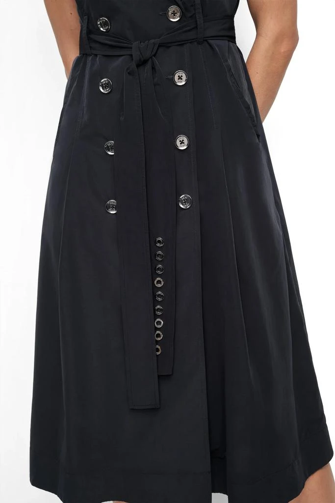 DKNY SLEEVELESS TECH COTTON BELTED MIDI DRESS 6