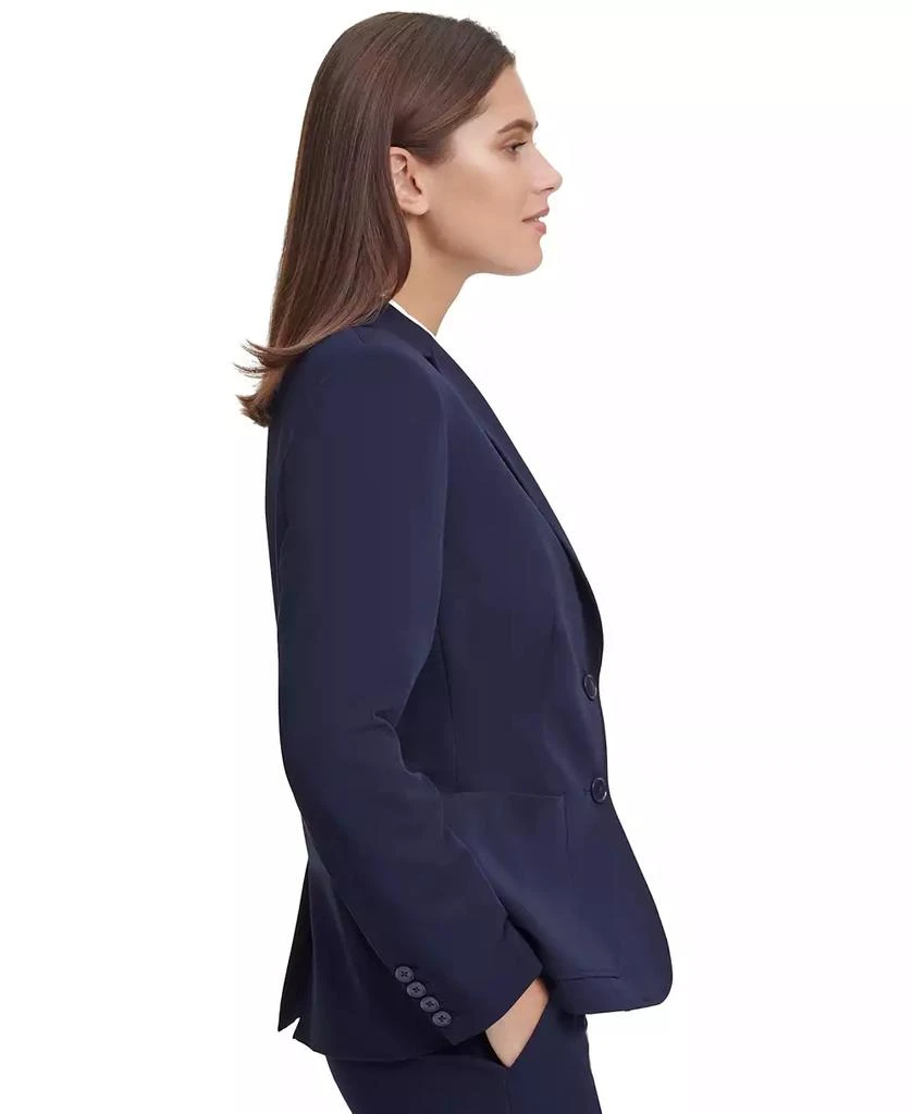 Tommy Hilfiger Women's Notched-Collar Double-Button Blazer 3