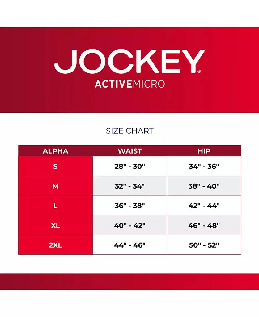 Jockey 3-Pack Active Microfiber 5" Boxer Briefs 9