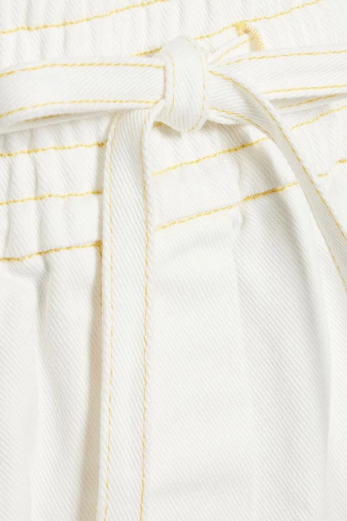 3.1 Phillip Lim Topstitched denim shorts 4