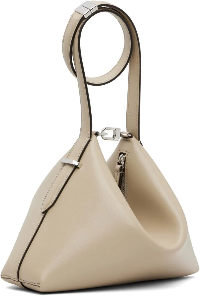 Totême Taupe Bevel Leather Wristlet Clutch 3