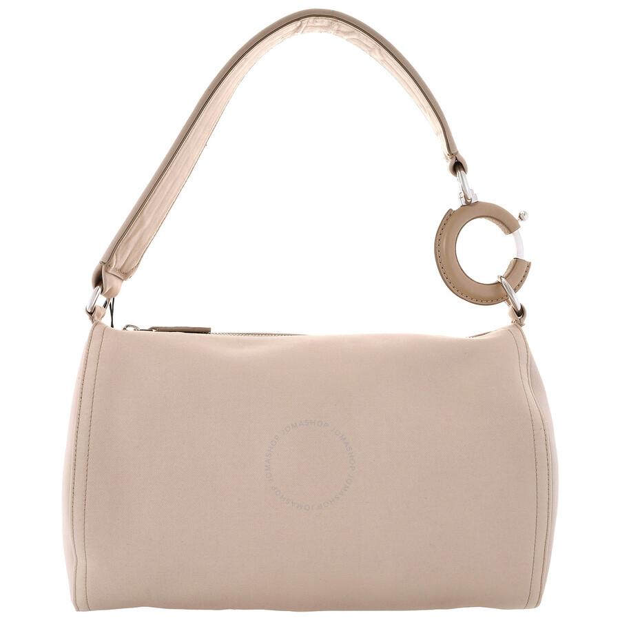 Burberry Burberry 'Knight' Cream Leather Bag - Bags