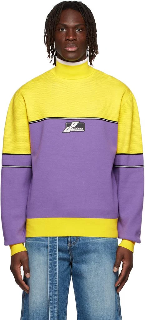 We11done Purple Viscose Turtleneck 1