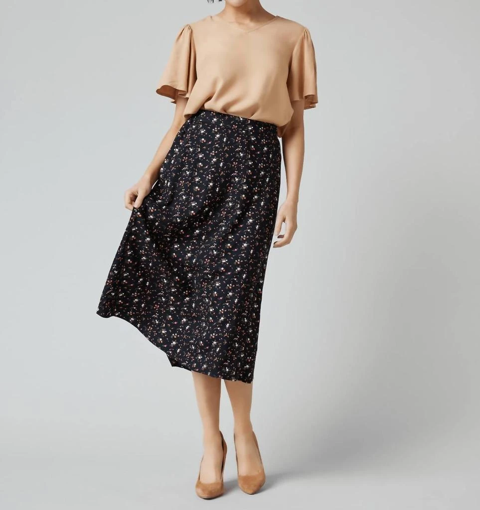 DOWNEAST Rachel Vintage Ditsy Skirt In Multi 1