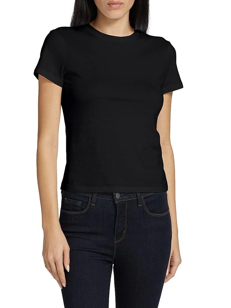 Theory Tiny Short-Sleeve Cotton Tee 3